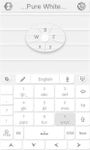 Pure White GO Keyboard Theme Bild 6