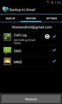 Gambar Backup message & call to Email 2