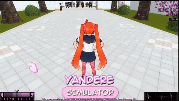 yandere simulator game app