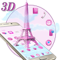 3D Pink Paris Eiffel Tower APK