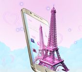 Картинка 1 3D Pink Paris Eiffel Tower