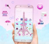 Картинка  3D Pink Paris Eiffel Tower