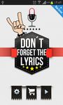 Don't Forget the Lyrics Rock screenshot apk 12