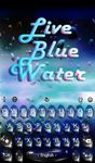 Live 3D Blue Water Keyboard Theme screenshot apk 