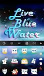 Live 3D Blue Water Keyboard Theme screenshot apk 3