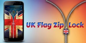 Gambar UK Flag Zipper Screen Lock 