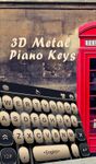 3D Metal Piano Keys Keyboard Theme image 