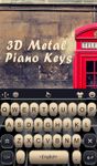 3D Metal Piano Keys Keyboard Theme image 1
