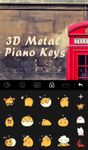 3D Metal Piano Keys Keyboard Theme image 3