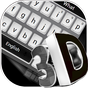 Tema de teclado negro simple 3D APK