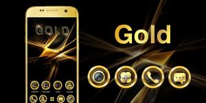 Luxury Gold Go Launcher Theme screenshot apk 