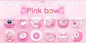 Imagem 5 do Pink Bow GO Launcher Theme