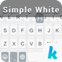 Ícone do apk Simple White Keyboard Theme