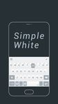 Simple White Keyboard Theme image 