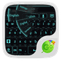 GO Keyboard Black Cyan Theme apk icon