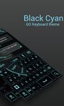 Gambar GO Keyboard Black Cyan Theme 