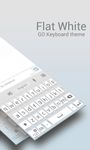 GO Keyboard Flat White Theme εικόνα 