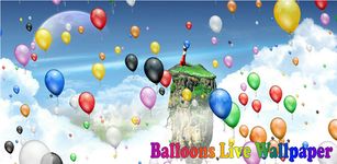 Captura de tela do apk Balloons Live Wallpaper Full 