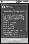 Four Kuls in Islam Pro capture d'écran apk 1