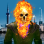 APK-иконка призрачный огненный череп супергероя - битва битвы