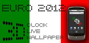 Imagem  do 3D Clock ITALY FLAG WALLPAPER