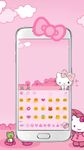 Pink Cute Kitty Bowknot Cartoon keyboard Theme image 2