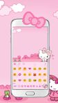 Gambar Pink Cute Kitty Bowknot Kartun keyboard Theme 2