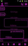 GO SMS Pink Black Neon Theme image 1