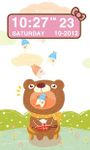 Imagine Pink Kitty bow Clock Widget 2