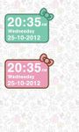 Imagine Pink Kitty bow Clock Widget 6