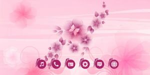 Gambar Pink flower theme 