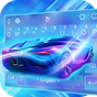 Cool Neon Blue Sports Car Keyboard Theme APK