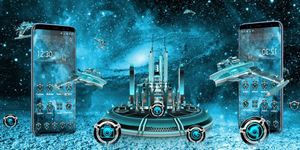 3D Space Galaxy Theme afbeelding 3