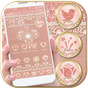 Rose Gold Launcher Diamond Heart Theme APK