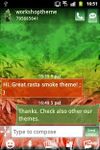 Картинка  GO SMS Pro тему Weed Гяндже