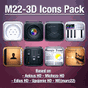 LauncherPro+ M22-3D Icons Pack APK