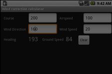 Tangkapan layar apk Wind correction calculator 2