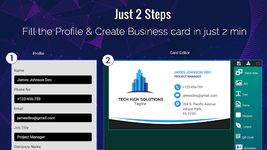 Business Card Maker Free Visiting Card Maker Logo ekran görüntüsü APK 11