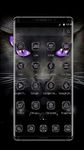 Black Evil Cat Dark Theme image 3