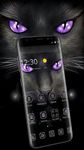 Black Evil Cat Dark Theme image 1