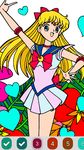 Картинка 2 Anime Glitter Color by Number: Adult Coloring Book