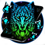 APK-иконка Blue Dark Wild Wolf Theme