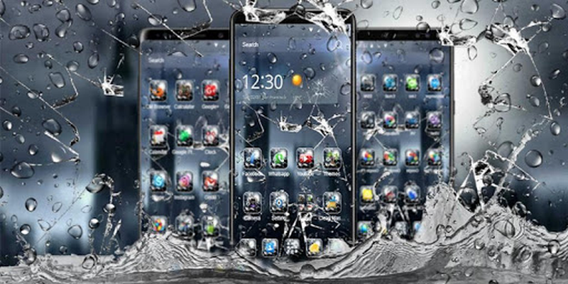 3d Rain Broken Glass Theme Apk Free Download For Android - robux rain