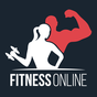 Icono de Fitness online - Ejercicios en casa y gimnasio