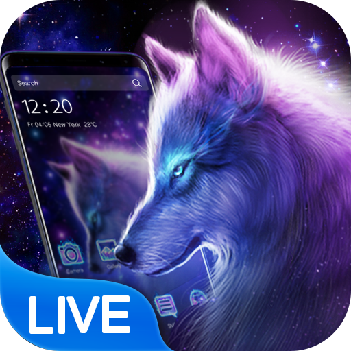 3D Galaxy Wolf Theme APK - Free download for Android
