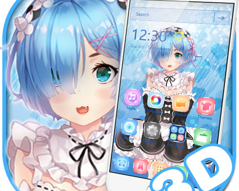 Androidの Rem Live Wallpaper Theme アプリ Rem Live Wallpaper Theme を無料ダウンロード