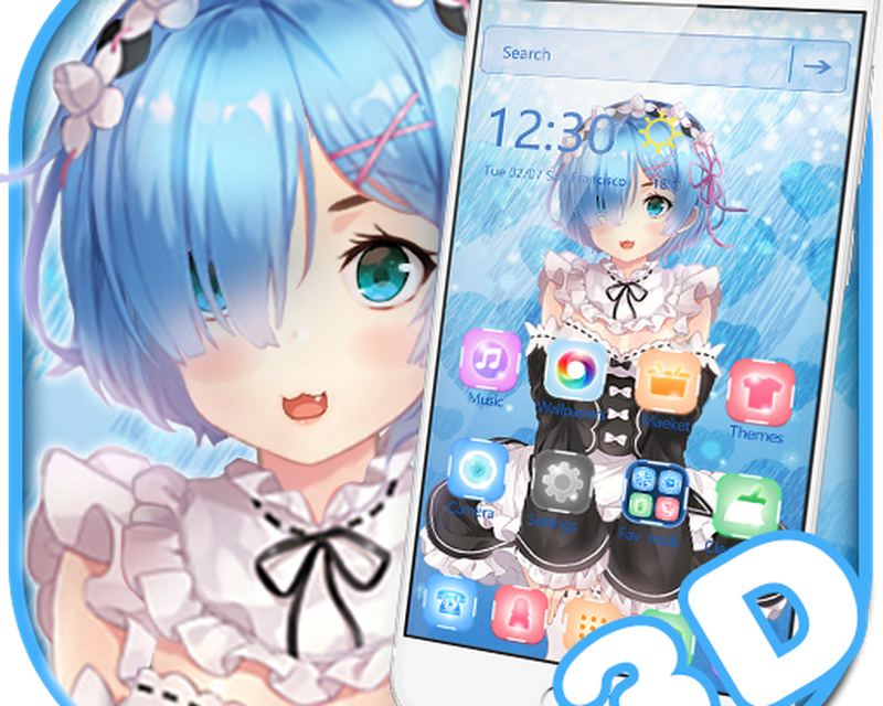 Androidの Rem Live Wallpaper Theme アプリ Rem Live Wallpaper Theme を無料ダウンロード