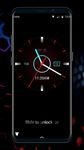 Black clock lock screen for android phone image 1