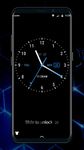 Black clock lock screen for android phone εικόνα 