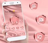 Rose Gold Color Crystal Apple Theme 이미지 3